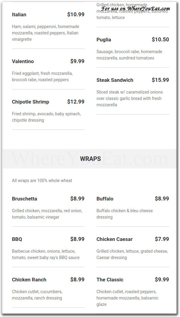 menu image