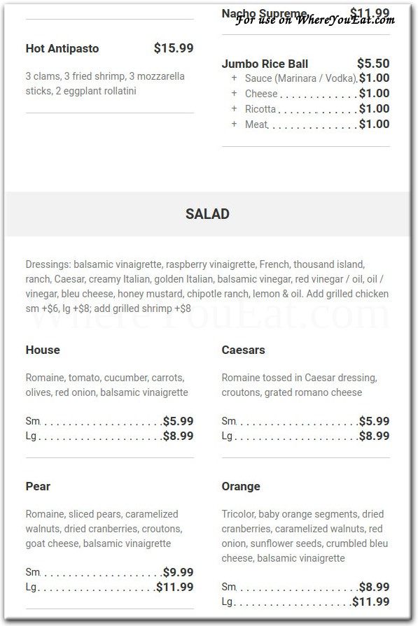 menu image