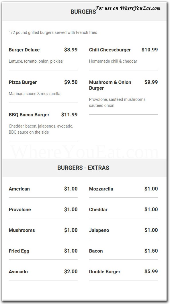 menu image