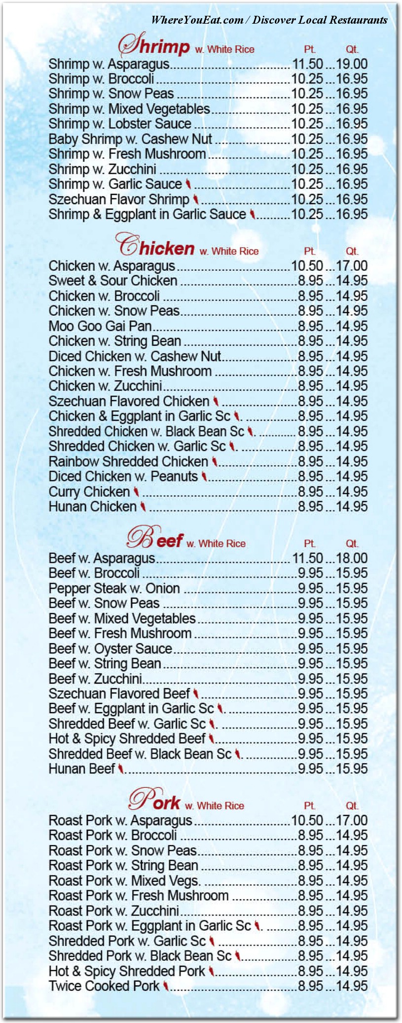 menu image