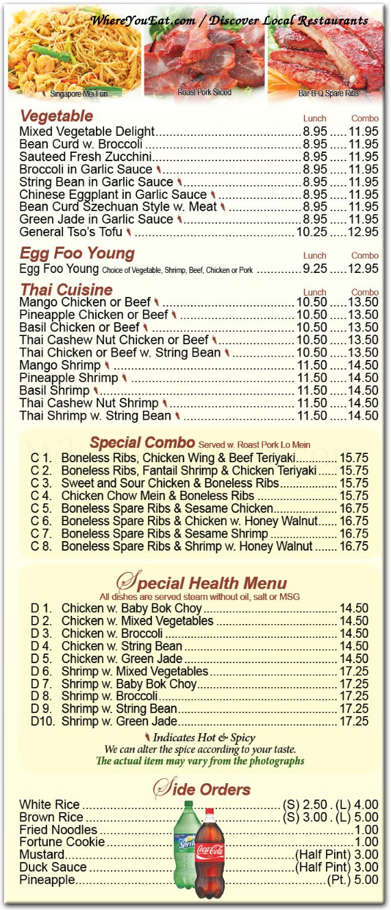 menu image