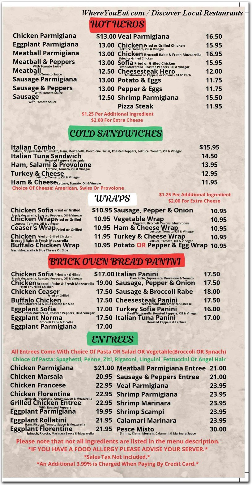 menu image