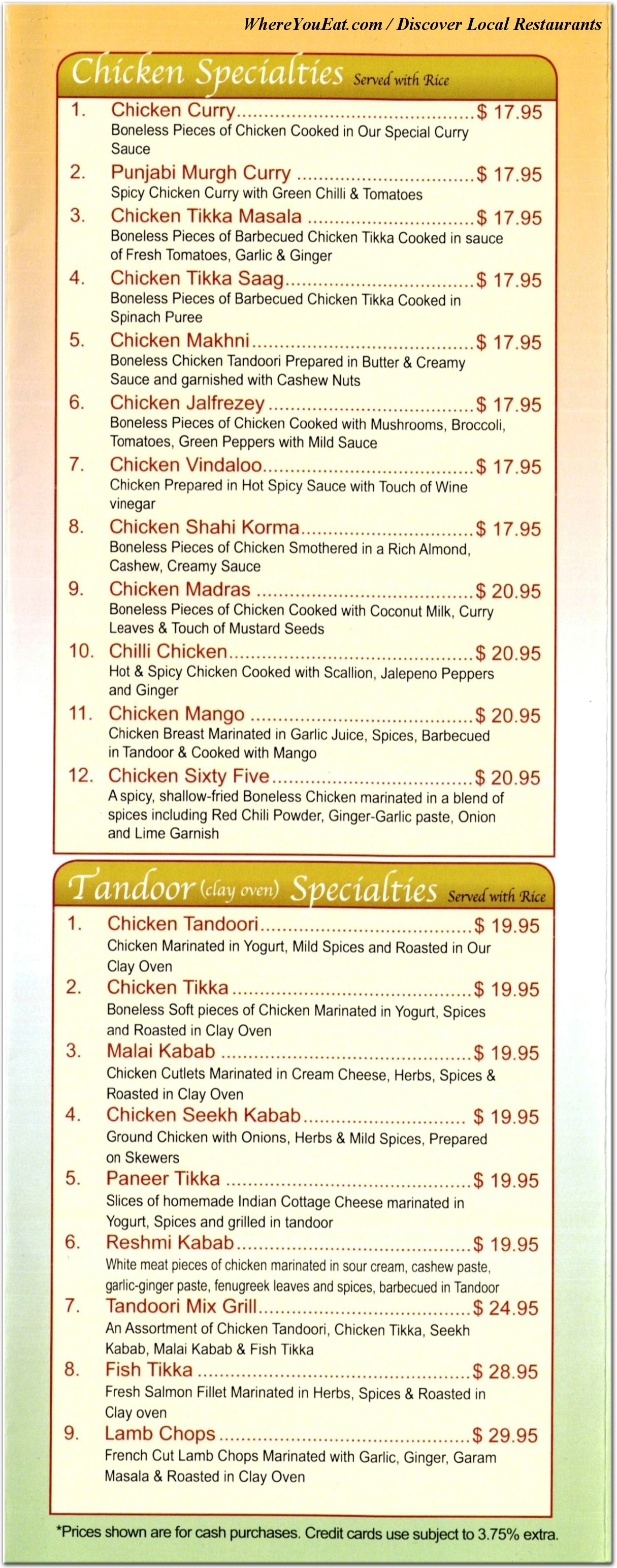 menu image