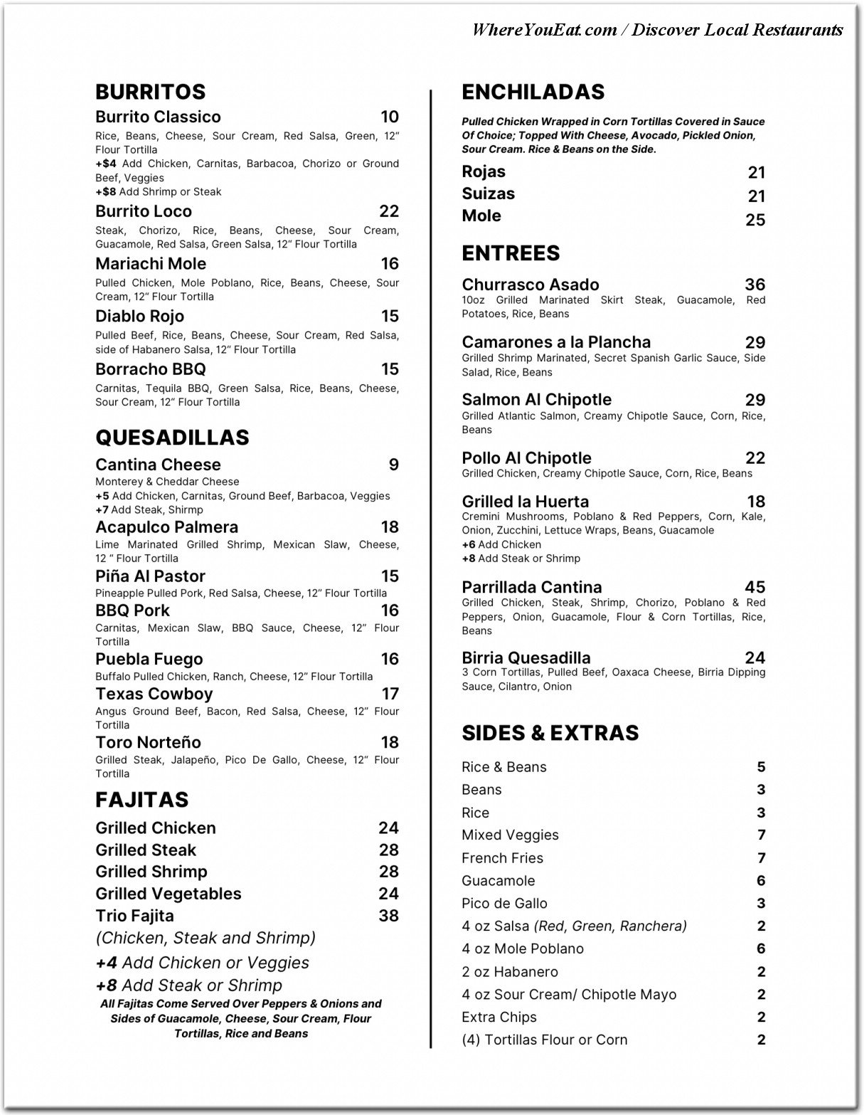 menu image