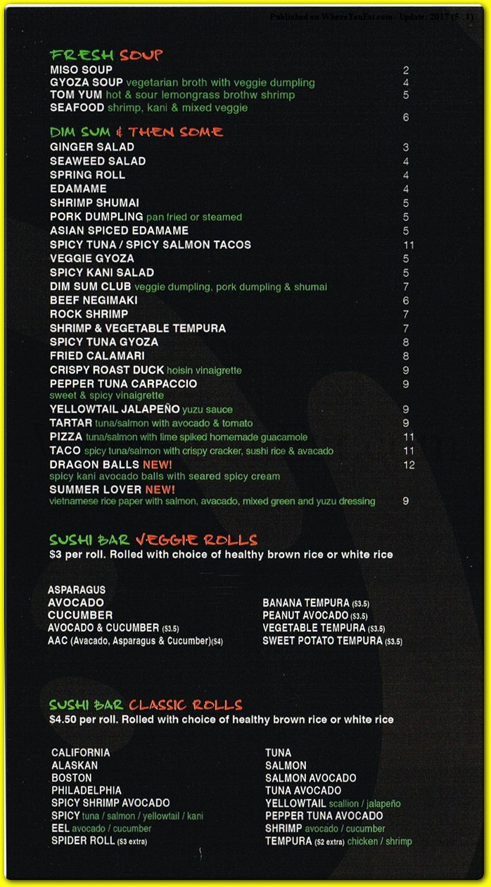 menu image