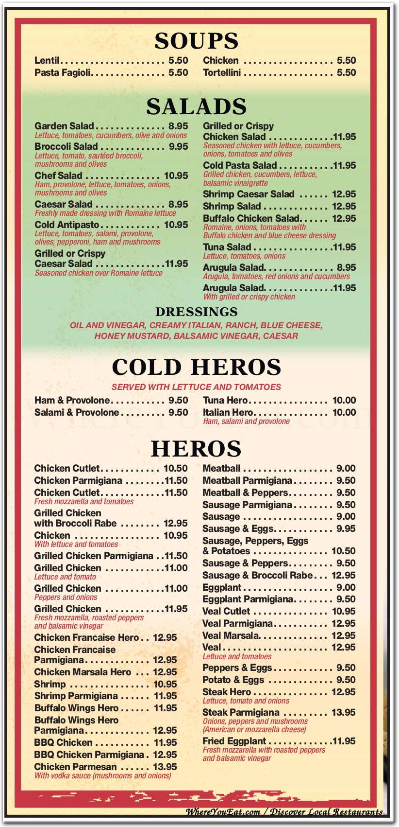 menu image