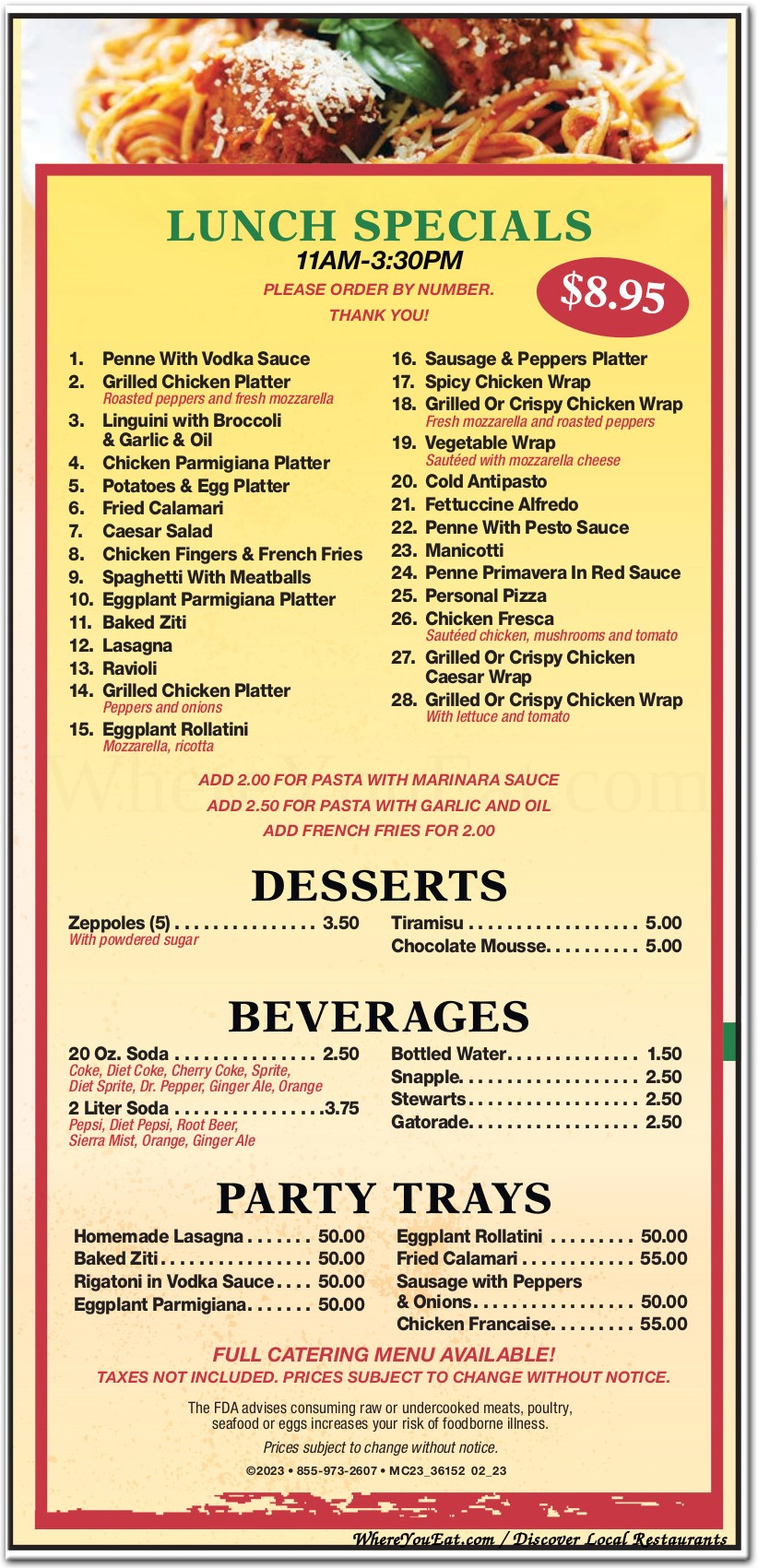 menu image