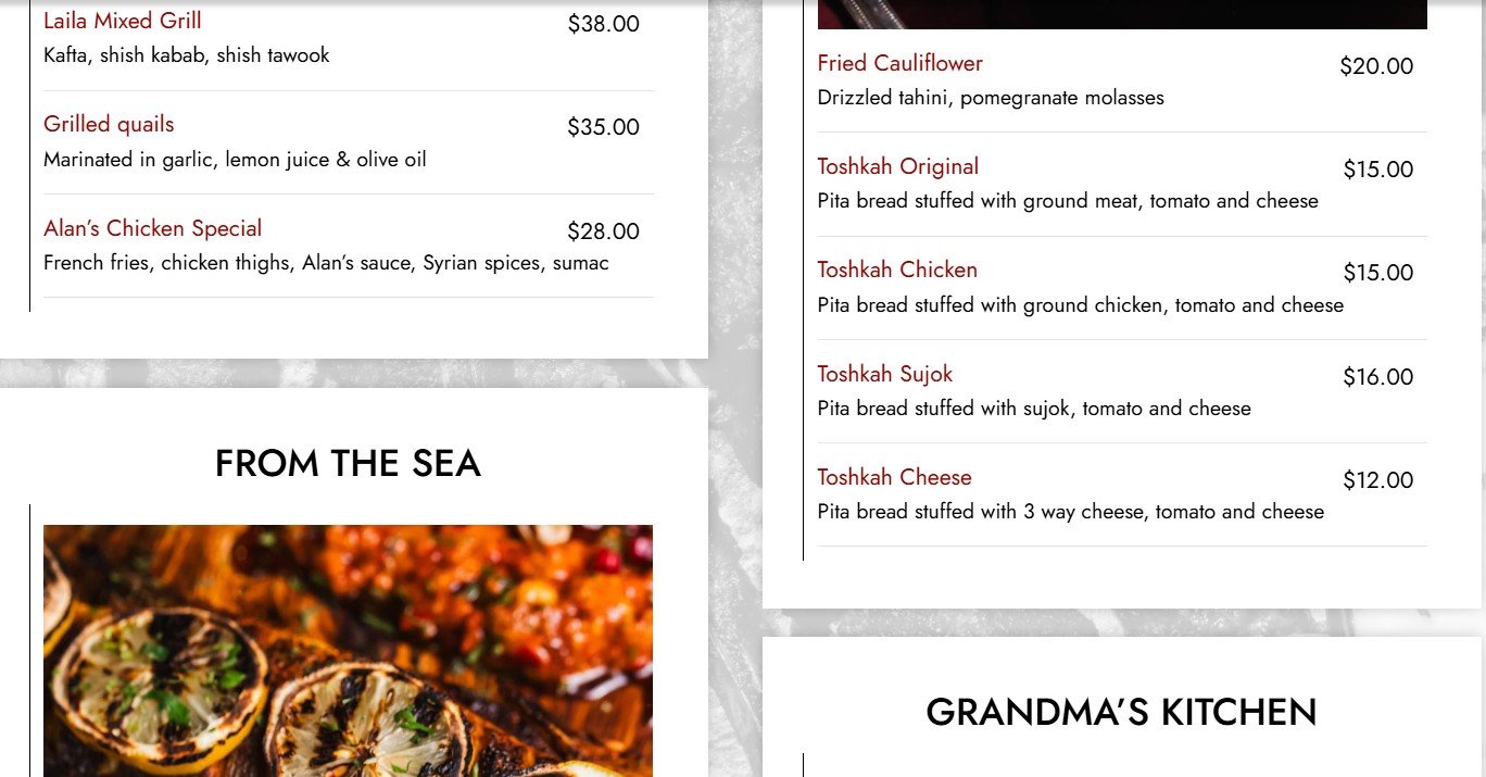 menu image
