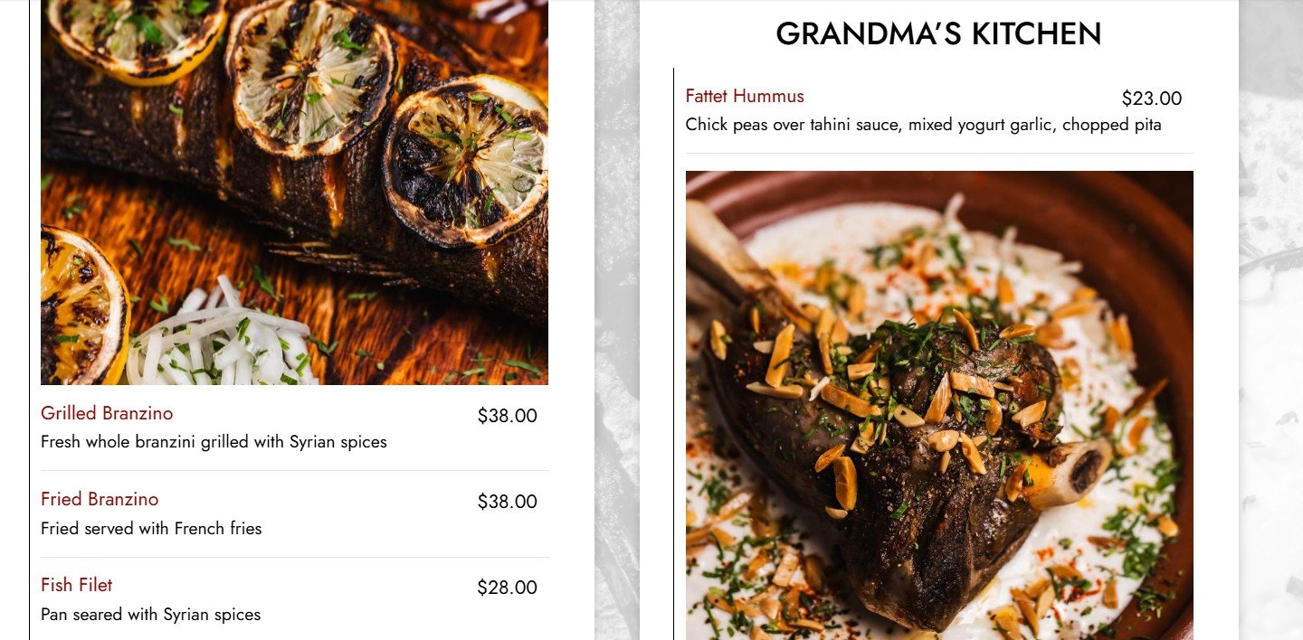 menu image