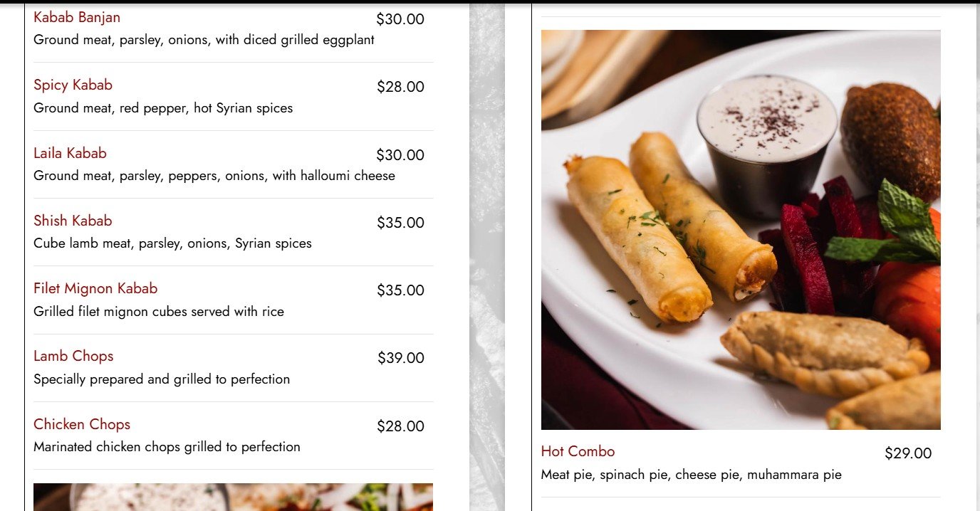 menu image