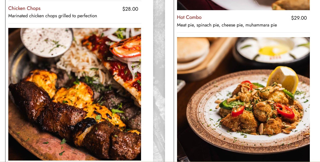 menu image