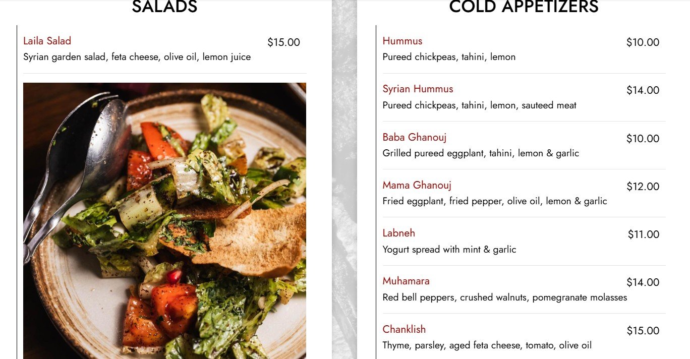 menu image