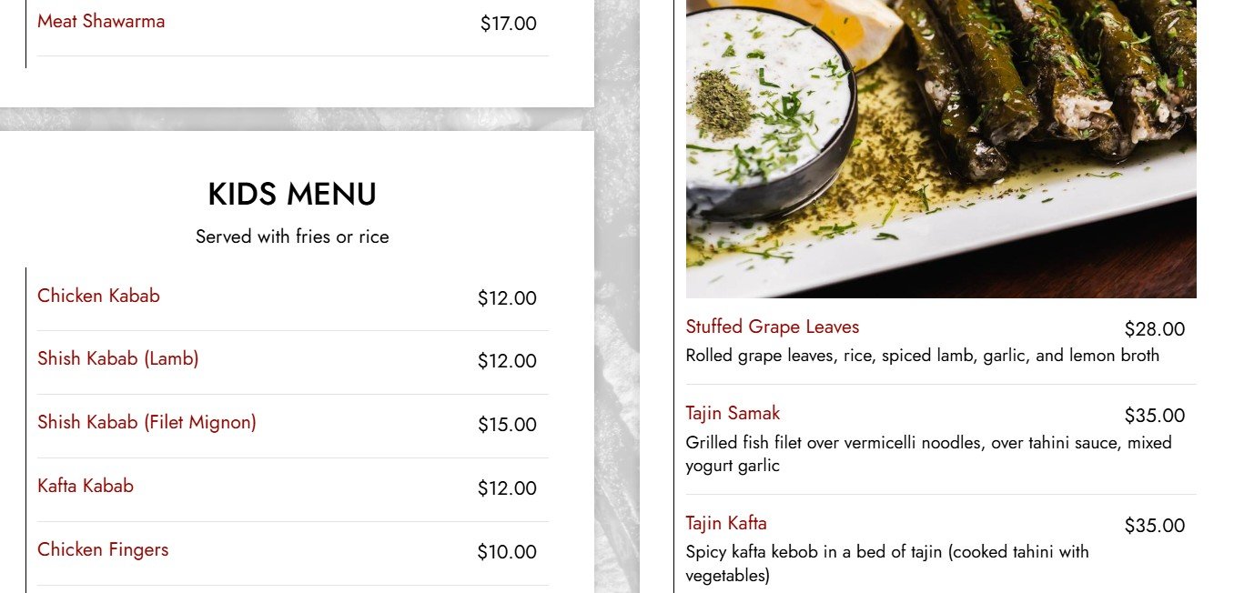 menu image