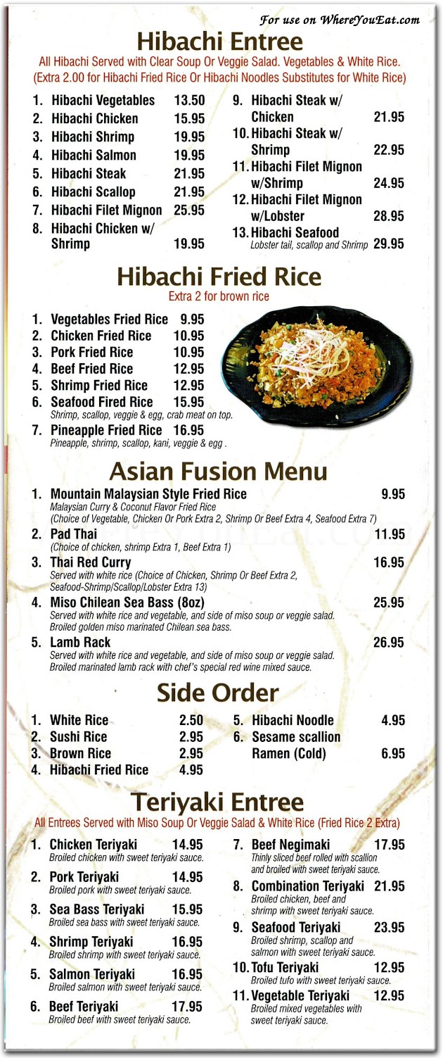 menu image