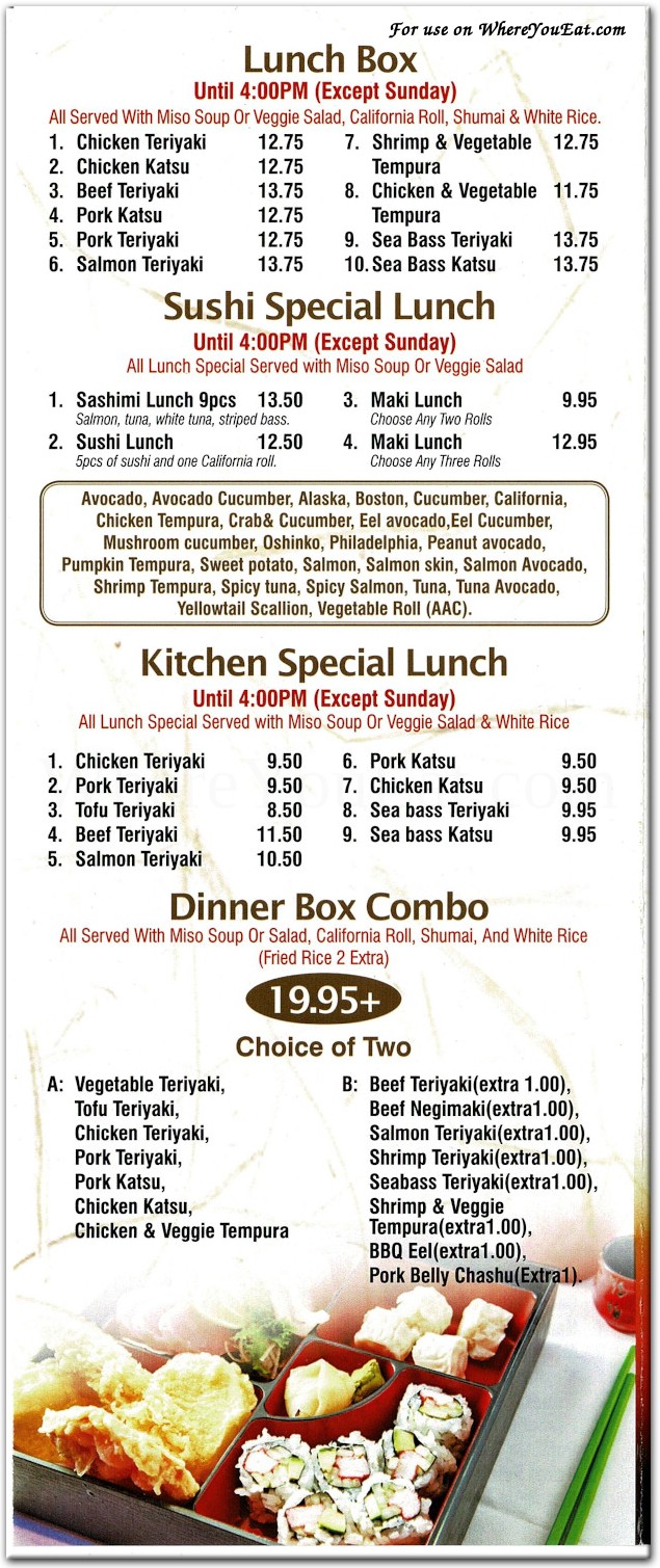 menu image