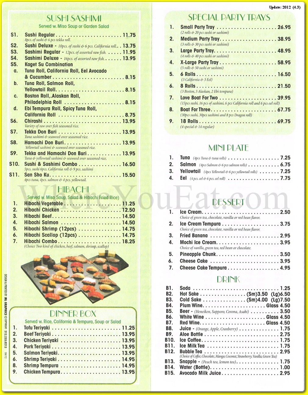 menu image