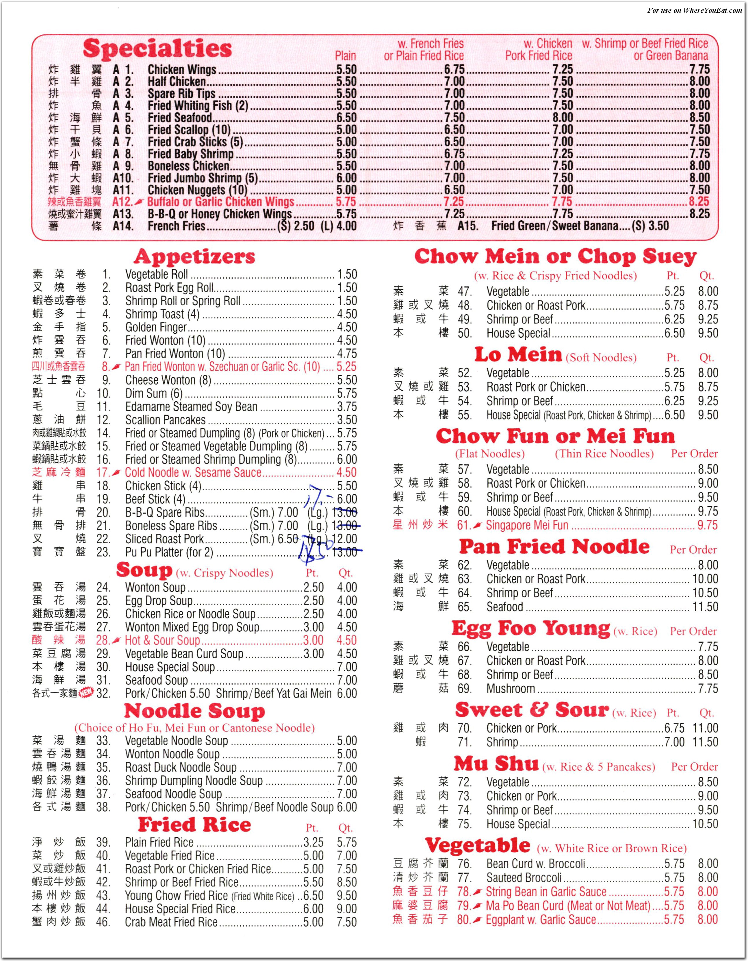 menu image