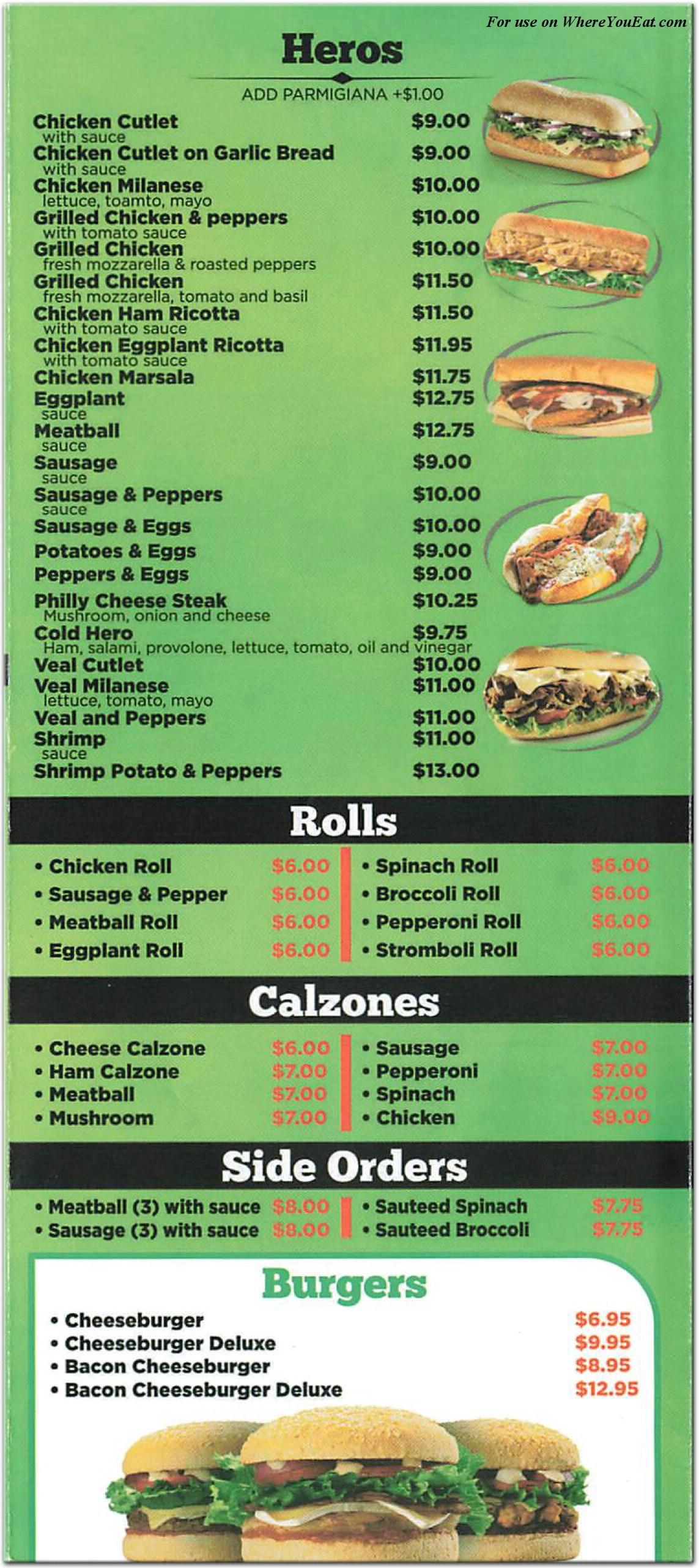 menu image