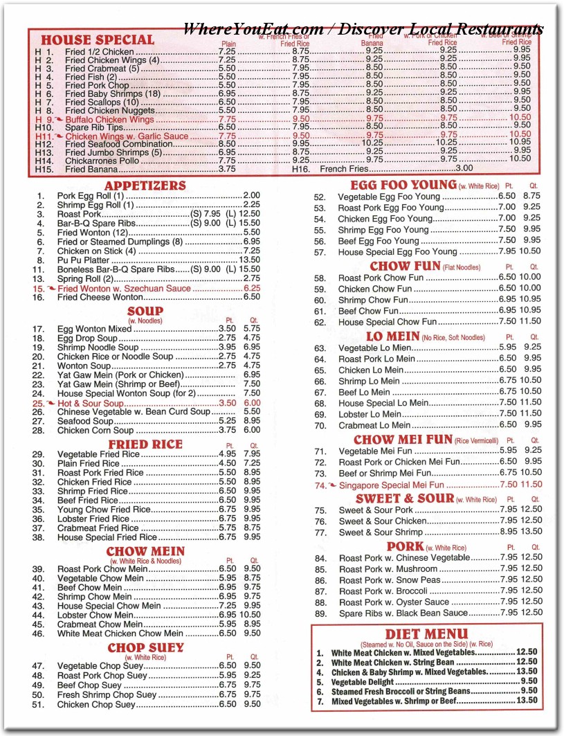 menu image