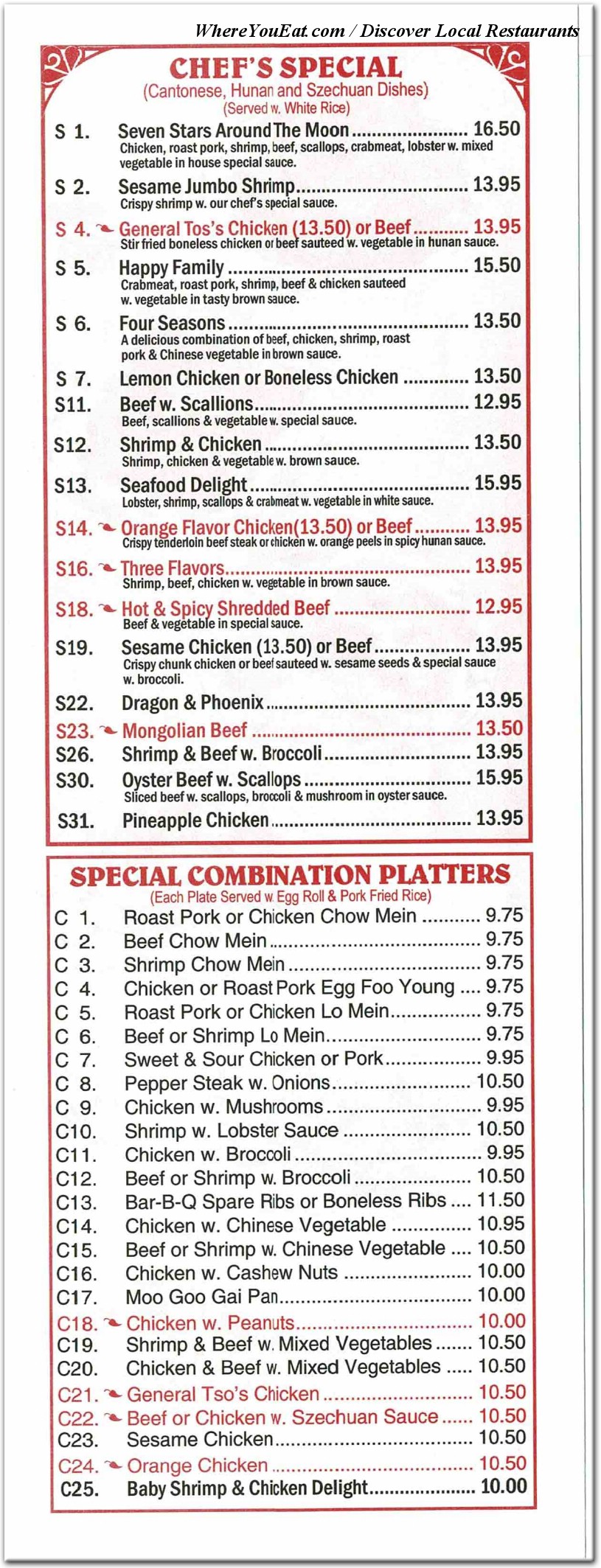 menu image