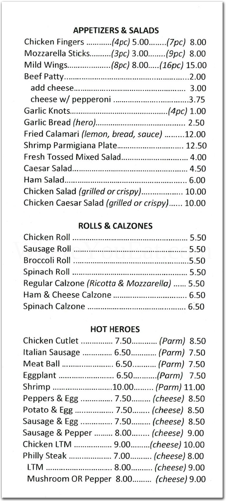 menu image